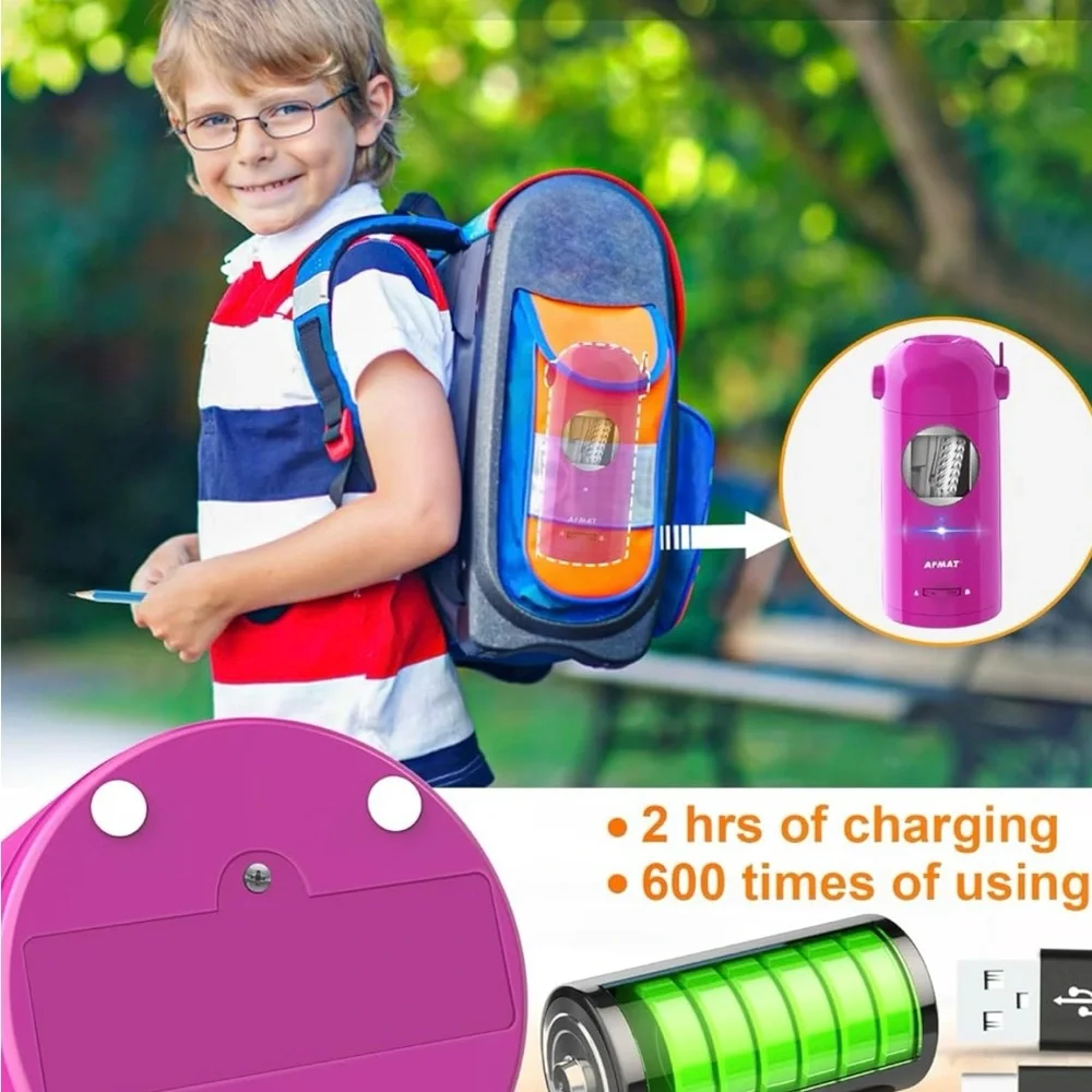 * Rechargeable Cute Monster Pencil Sharpener